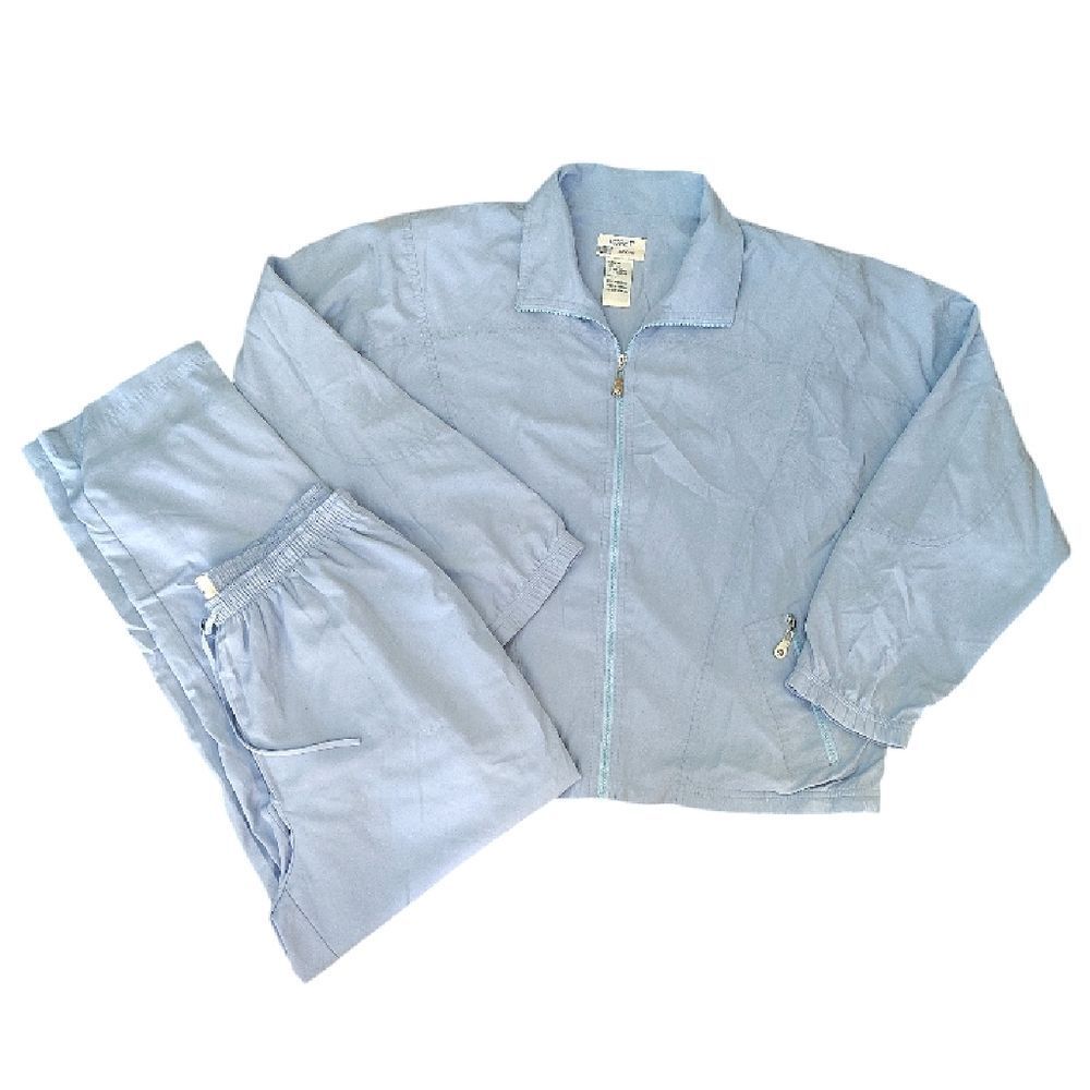 VTG 80s Koret Sport Light Blue Jacket and Pants Tracksuit Set SZ L | M‎